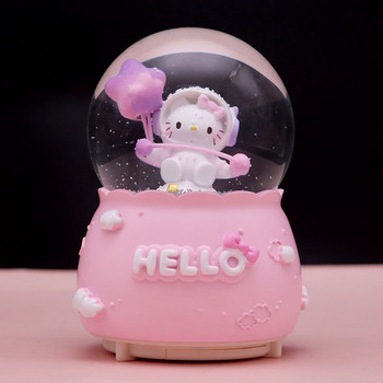 Cat Planet Crystal Ball Music Box Snow Cute Girl Glowing Creative Birthday Gift Spirited Away Digimon Carousel Sailor Moon