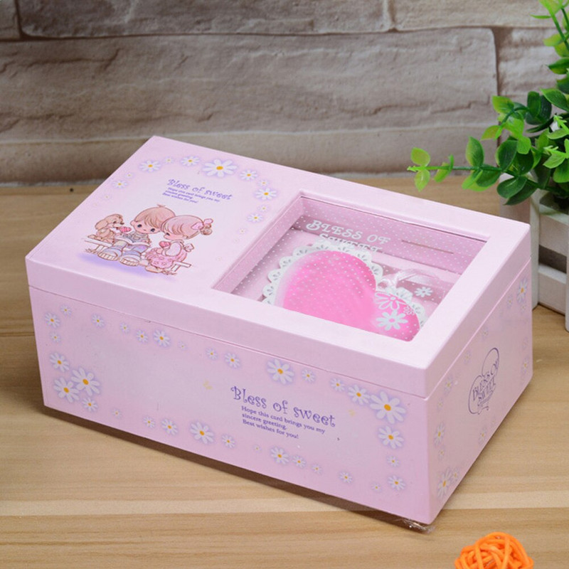 Hordozható szuvenír asztaldísz zenedoboz tároló tükör ékszertokkal Otthon Aranyos táncoló balerina esküvői gyerekeknek ajándék