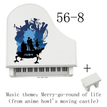 Μοντέλο πιάνου Music Box Mechanical Totoro Spirited Away Ουρλιάζοντας Kiki Anime Lover Kids Wife Family Δώρο Χριστουγέννων Πρωτοχρονιάς Διακόσμηση σπιτιού