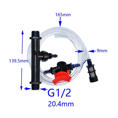 G1/2 G3/4 инжектор за напояване на торове Вентури инжектор за торове Комплекти Напоителна тръба на Вентури Оранжерия Капкова система 1se