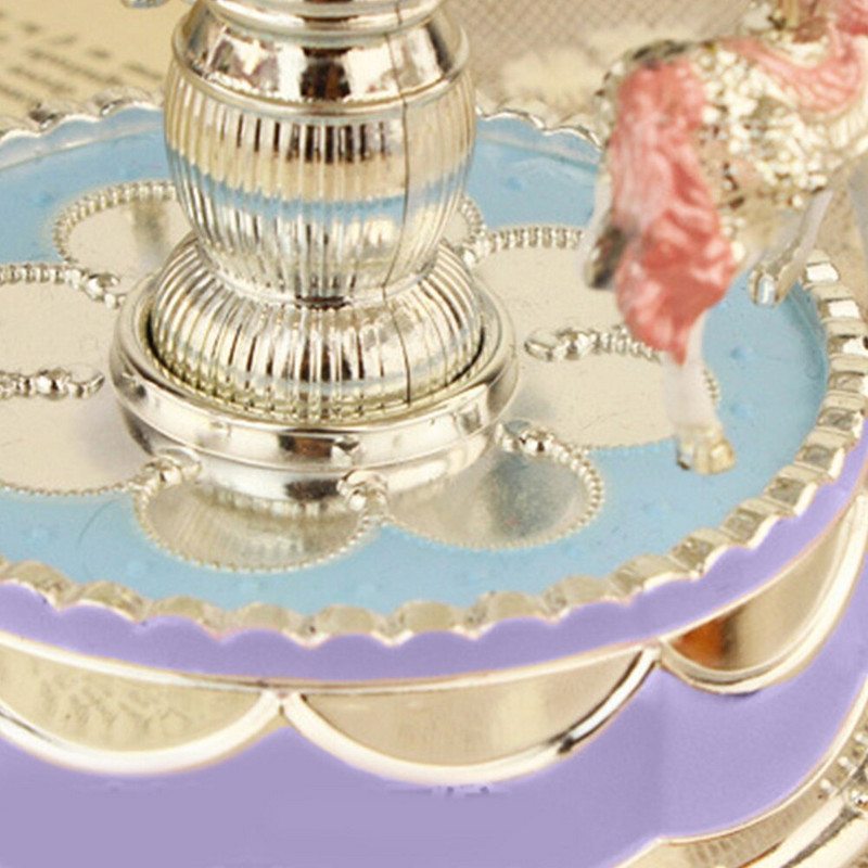 Muzikinė dėžutė kūdikiui miegamasis žaislas stalinis kompiuteris gimtadienio dovanų vakarėlis LED karuselė Unisex žaidimas su baterijomis maitinamas namų dekoras Romantiškas