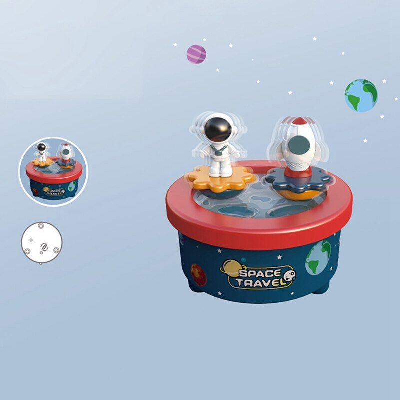 Music Box felhúzó zenedoboz Space Rocket Music Box Forgatható felhúzható zenedoboz Legjobb ajándék fiúknak, lányoknak