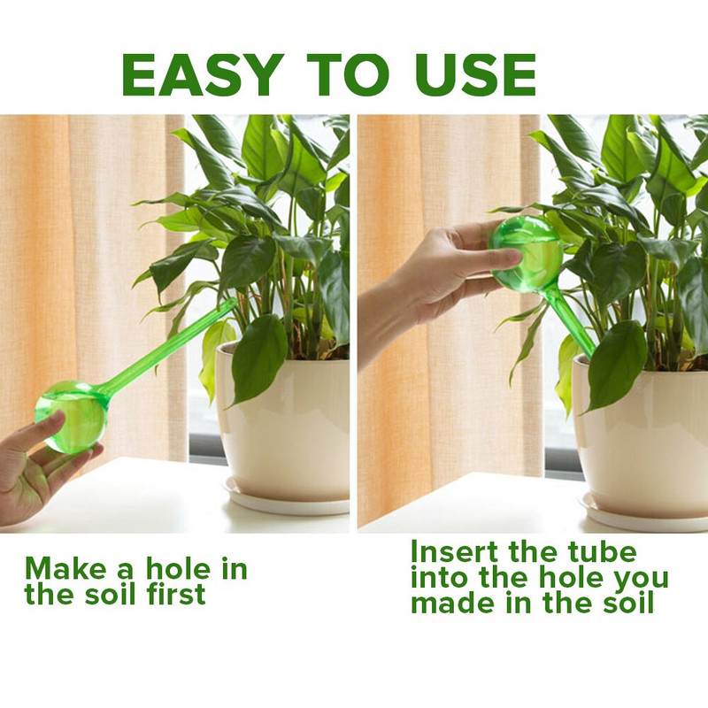 Becuri automate pentru udarea plantelor Bile pentru udare automată a casei, grădină, cutie de apă pentru flori, dispozitiv pentru plante de apartament, sistem de irigare prin picurare