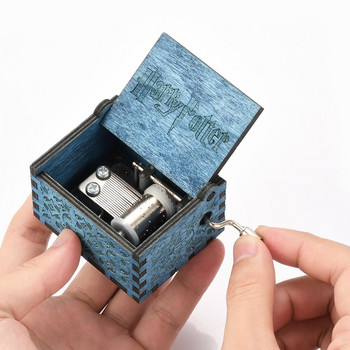 Анонимност Дървени ръчно изработени пиеси Мелодия Дейви Джоунс Музикална кутия Подарък за рожден ден Подарък за Свети Валентин Кутия за духове