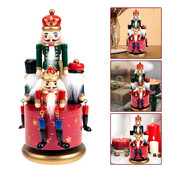 Doboztörő karácsonyi zenés karácsonyi fa katona forgó ajándék Dísz születésnapi szél Vintage óramű táska fiúk asztali voodoo
