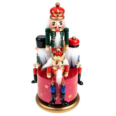 Doboztörő karácsonyi zenés karácsonyi fa katona forgó ajándék Dísz születésnapi szél Vintage óramű táska fiúk asztali voodoo