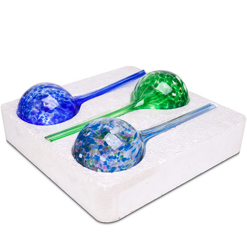 Taime isekastmise sibulad Automaatne kastmisseade Klaas Aia kastmissüsteem Gloobused taimedele Lill Roheline Sinine 7X20cm