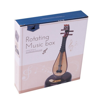 Музикална кутия за цигулка, въртяща се музикална основа, инструмент за класическа музикална кутия, подарък за момчета, момичета, рожден ден Коледа