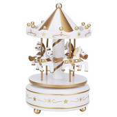 Music Box Merry Go Round Music Box szobadekorációk Forgatható felhúzható zenedoboz Legjobb ajándék fiúknak, lányoknak