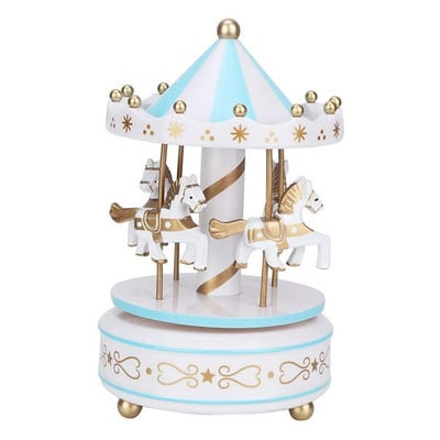 Music Box Merry Go Round Music Box szobadekorációk Forgatható felhúzható zenedoboz Legjobb ajándék fiúknak, lányoknak