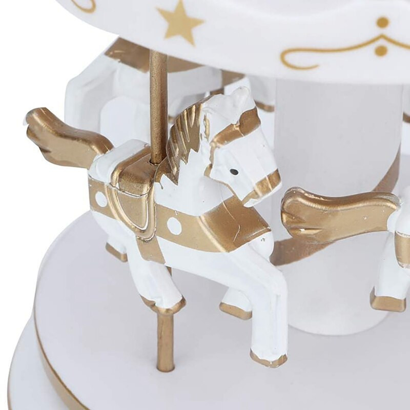 Music Box Merry Go Round Music Box szobadekorációk Forgatható felhúzható zenedoboz Legjobb ajándék fiúknak, lányoknak