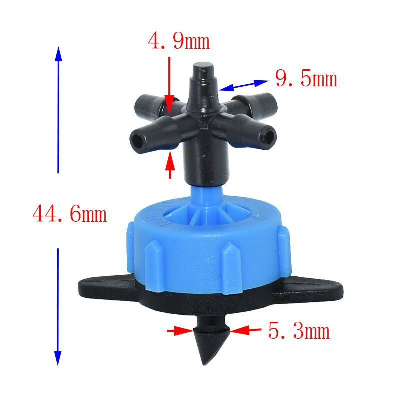 8L Arrow sustav kap po kap 4-smjerni sustav kap po kap strelica za navodnjavanje mikro protok kap po kap Biljke u posudama sa staklenikom 10set 20set