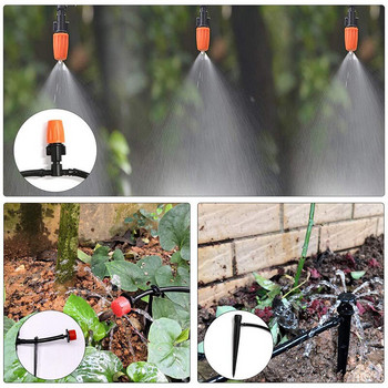30M DIY Waster Sprinklers Ρυθμιζόμενος σωλήνας άρδευσης με σταγόνες Σύστημα ποτίσματος Κήπος Μπαλκόνι μπονσάι φυτά σε γλάστρες Dripper sprinkler