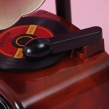 Музикална кутия с форма на ретро фонограф Класически арт декор Музикална кутия Занаяти Подарък Декорация за дома