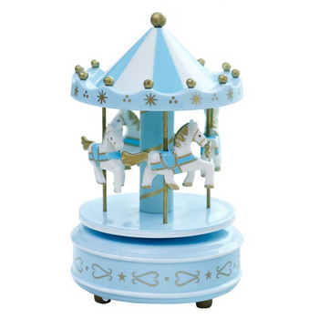 Ρομαντικό Carousel Horse Music Box Παιχνίδι Καλλιτεχνικά ξύλινα Carousel Music Boxes Πρωτοχρονιάτικο Δώρο Διακόσμηση σπιτιού