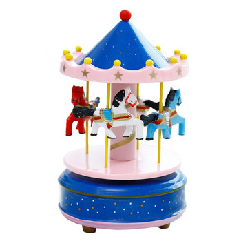 Ρομαντικό Carousel Horse Music Box Παιχνίδι Καλλιτεχνικά ξύλινα Carousel Music Boxes Πρωτοχρονιάτικο Δώρο Διακόσμηση σπιτιού
