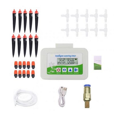Intelligens kerti automata öntözőszivattyú öntözőberendezés napelemes töltő cserepes növény csepegtető öntözőszivattyú időzítő rendszere