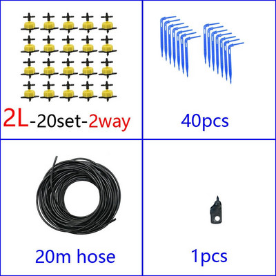 2L 4L 8L kapaljka Kompenzacija tlaka Emiter Kompleti za navodnjavanje 2-smjerni 4-smjerni 3/5mm kapaljka sa strelicom Transmiter Sustav kapaljke mikro protoka