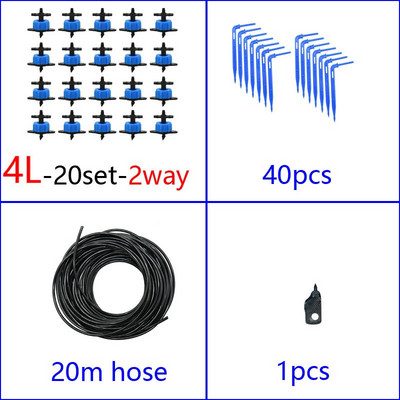 2L 4L 8L kapaljka Kompenzacija tlaka Emiter Kompleti za navodnjavanje 2-smjerni 4-smjerni 3/5mm kapaljka sa strelicom Transmiter Sustav kapaljke mikro protoka