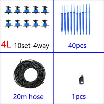 2L 4L 8L kapaljka Kompenzacija tlaka Emiter Kompleti za navodnjavanje 2-smjerni 4-smjerni 3/5mm kapaljka sa strelicom Transmiter Sustav kapaljke mikro protoka