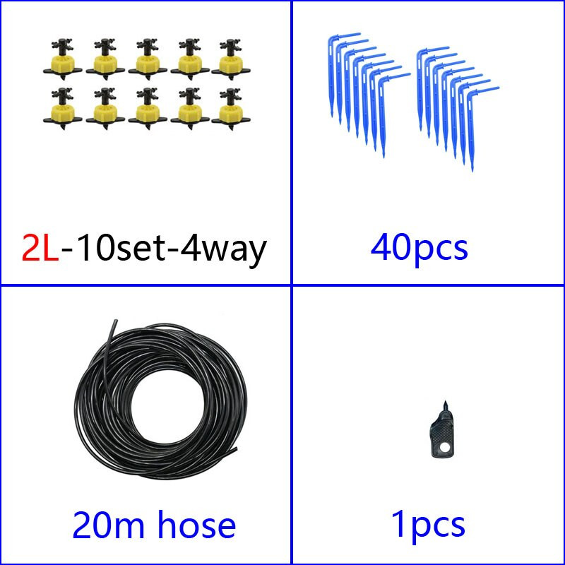 2L 4L 8L kapaljka Kompenzacija tlaka Emiter Kompleti za navodnjavanje 2-smjerni 4-smjerni 3/5mm kapaljka sa strelicom Transmiter Sustav kapaljke mikro protoka