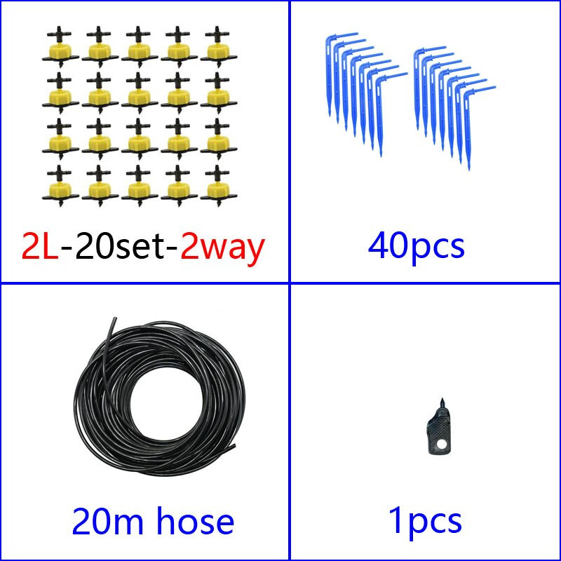 2L 4L 8L kapaljka Kompenzacija tlaka Emiter Kompleti za navodnjavanje 2-smjerni 4-smjerni 3/5mm kapaljka sa strelicom Transmiter Sustav kapaljke mikro protoka