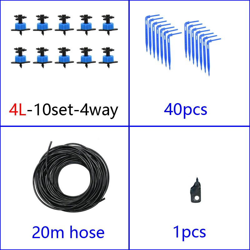 2L 4L 8L kapaljka Kompenzacija tlaka Emiter Kompleti za navodnjavanje 2-smjerni 4-smjerni 3/5mm kapaljka sa strelicom Transmiter Sustav kapaljke mikro protoka