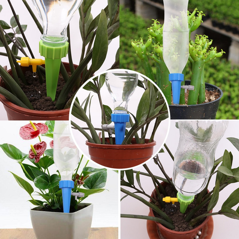 12 buc / 18 buc / 24 buc / 30 buc / 36 buc Seturi de țepi de udare pentru irigare prin picurare de grădină Sistem automat de țepi pentru plante, casa Bonsia#26301-17