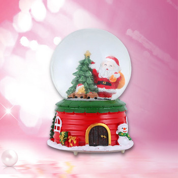 Смола 3D Снежен глобус Музикална кутия Снежинка Подаръци за деца Коледа
