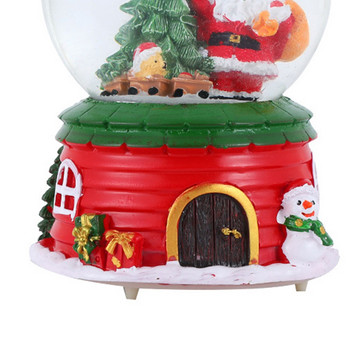Ρητίνη 3D Snow Globe Music Box Snowflake Δώρα για παιδιά Χριστούγεννα