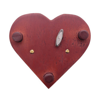 Δημιουργική καρδιά σε σχήμα καρδιάς Vintage ξυλόγλυπτος μηχανισμός Musical Box Wind Up Music Box Δώρο για Χριστούγεννα/Γενέθλια/Ημέρα του Αγίου Βαλεντίνου