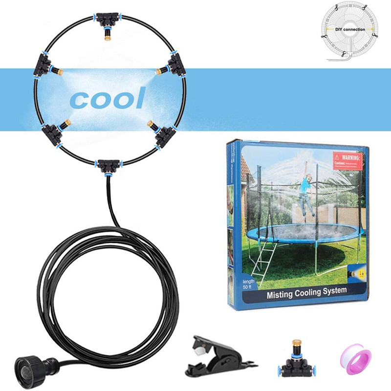 Misters For Outside Patio Patio Misters For Cooling Outdoor Water Mister Hose DIY Kit for Garden Umbrella Deck Canopy Pool
