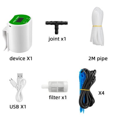 Pompă Irigare prin picurare inteligentă Pompă de apă Sistem de temporizare Dispozitiv de udare automat pentru grădină Încărcare cu energie solară Plantă în ghiveci