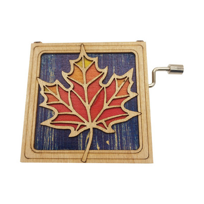 Ručna glazbena kutija Romantična glazbena kutija Dreamcather Drvena mini glazbena kutija s javorovim listom Poklon za muškarce/supruge/muževe/djevojke