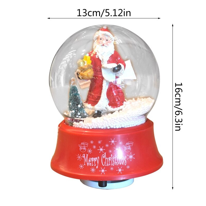 Karácsonyi zenedoboz forgás tiszta labda gömb lányok fiúk születésnapi ajándék