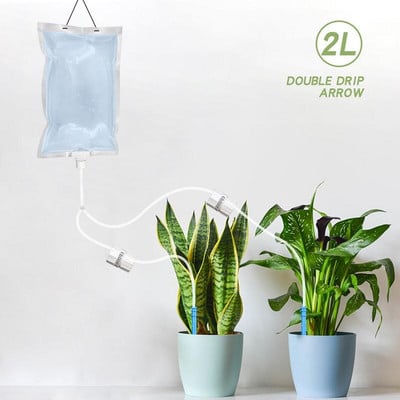 2–6,5 l augalų laistymo maišelis Automatinis laistymo maišelis Reguliuojamas sodo vazonas Lašinimo adatos įrenginys Sodo laistymo vandens maišelis