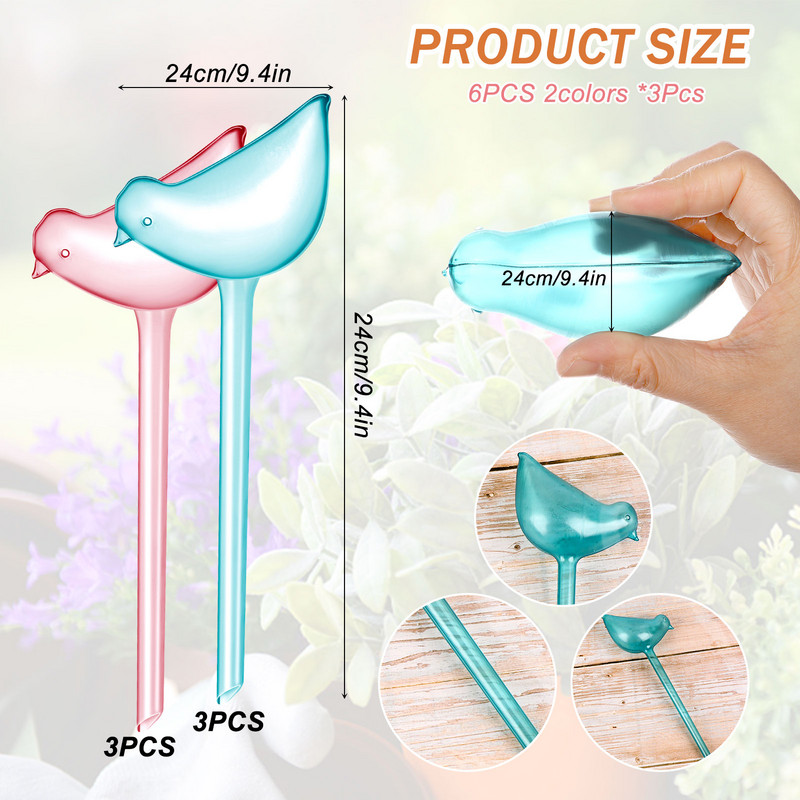 1 db Kerti Automatikus öntöző Műanyag Madáritató Készülék Öntözőnövény Virágcsepegtető Növények Cserepes madáritató berendezés