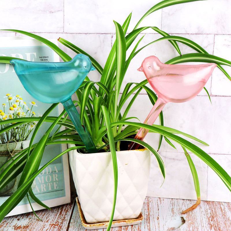 1 db Kerti Automatikus öntöző Műanyag Madáritató Készülék Öntözőnövény Virágcsepegtető Növények Cserepes madáritató berendezés