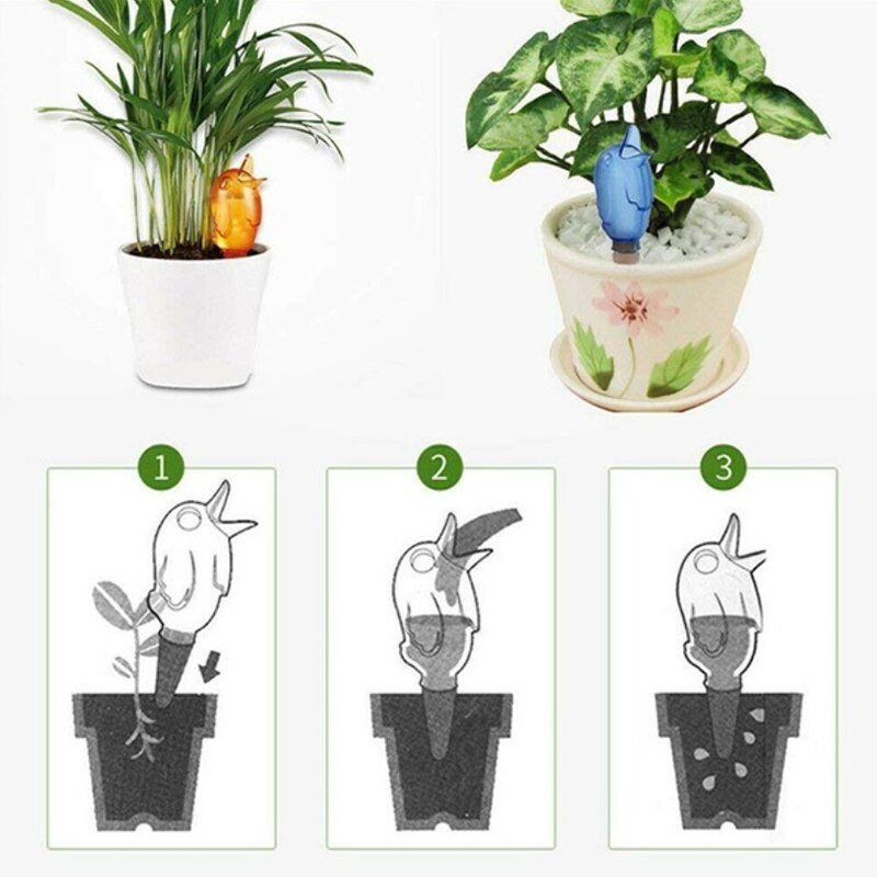 2 buc. Instrument de udare automată pentru grădină. Păsări drăguțe. Kit de sistem de udare pentru irigare prin picurare pentru interior, pentru plante în ghiveci.