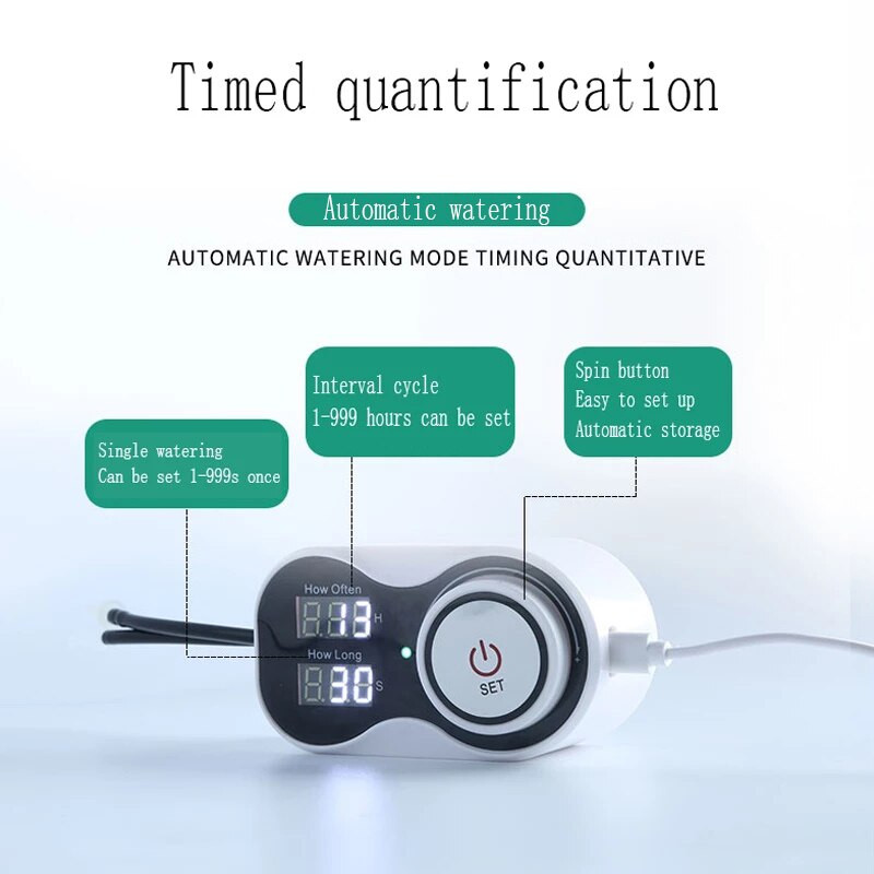 Sistem inteligent de picurare Temporizator automat Dispozitiv de udare Plantă în ghiveci Flori Controler pompă de apă Instrument pentru sistem de stropire acasă
