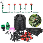 Set de sistem de irigare prin picurare DIY 5-25M Dispozitiv automat de auto-udare a florilor Furtun de seră de grădină Micro kituri de udare prin picurare