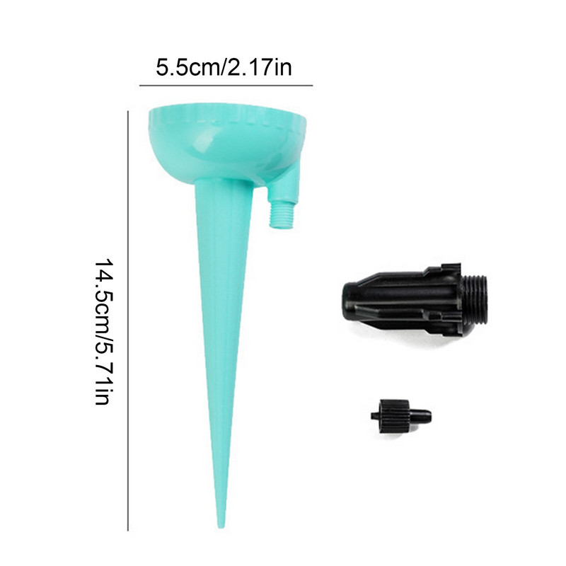 12 buc. Instrument automat de irigare prin picurare Spikes Set de udare a plantelor de flori Adapator cu comutator Supapa de control Dispozitiv de auto-udare