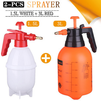 2 dalių rankinis slėginis vandens purkštuvas Trigger Oro siurblys Sodo dezinfekcijos purkštuvai Purškimo butelis Automobilių valymo purkštuvas laistymo skardinė