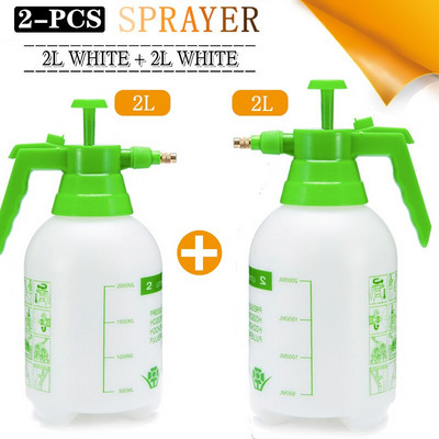 2 dalių rankinis slėginis vandens purkštuvas Trigger Oro siurblys Sodo dezinfekcijos purkštuvai Purškimo butelis Automobilių valymo purkštuvas laistymo skardinė
