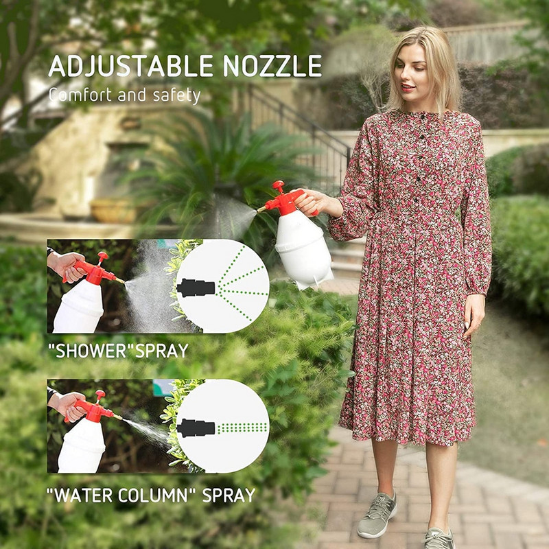 2 dalių rankinis slėginis vandens purkštuvas Trigger Oro siurblys Sodo dezinfekcijos purkštuvai Purškimo butelis Automobilių valymo purkštuvas laistymo skardinė