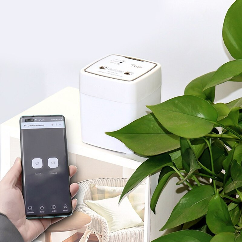 2022-es új duplaszivattyús automata öntözőgép kerti növényekhez App Control 2,4GHz öntözőeszköz háztartási öntözőrendszer