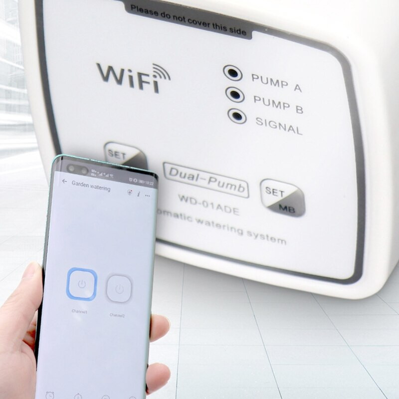 2022-es új duplaszivattyús automata öntözőgép kerti növényekhez App Control 2,4GHz öntözőeszköz háztartási öntözőrendszer