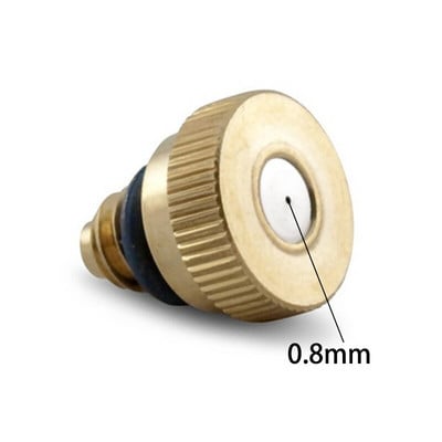 20 vnt / partijos lauko aušinimo sistemos žalvariniai rūko purkštukai 0,1 / 0,2 / 0,3 / 0,4 / 0,5 / 0,6 / 0,7 mm