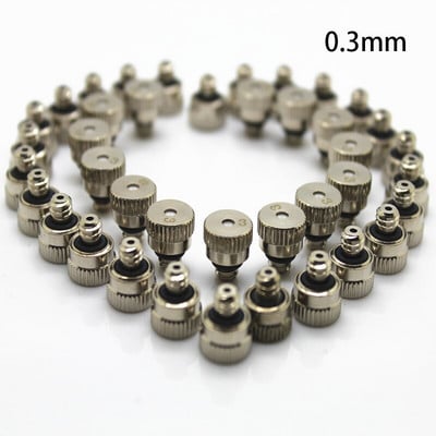 20 vnt / partijos lauko aušinimo sistemos žalvariniai rūko purkštukai 0,1 / 0,2 / 0,3 / 0,4 / 0,5 / 0,6 / 0,7 mm