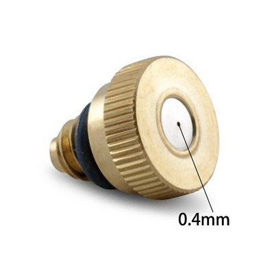 20 vnt / partijos lauko aušinimo sistemos žalvariniai rūko purkštukai 0,1 / 0,2 / 0,3 / 0,4 / 0,5 / 0,6 / 0,7 mm